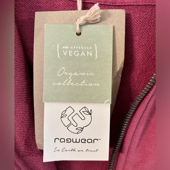 RAGWEAR LIBRIA REMAKE Women's Sweatshirt NWT in Raspberry Size US 4 (XS) - Picture 6 of 9